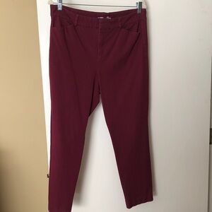 Old Navy Women's Dark Red Skinny Jeans